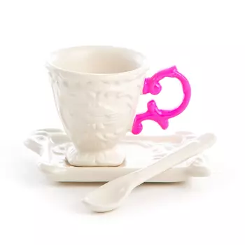 Кофейная пара Seletti I-Coffee Fuchsia