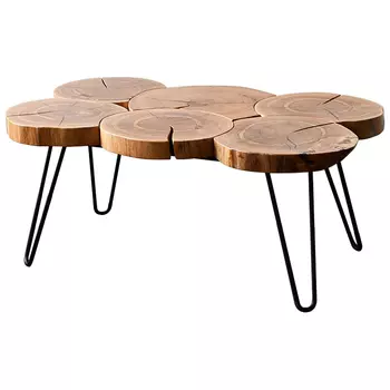 Кофейный стол Harun Industrial Metal Rust Coffee Table
