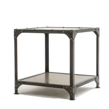 Кофейный стол Industrial Steampunk Nickel Side Table