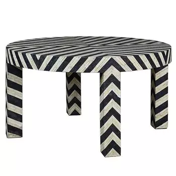 Кофейный стол Inlaid Bone Zigzag
