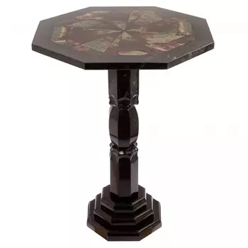 Кофейный стол из натуральных камней Змеевик и Яшма Natural Stone Tables