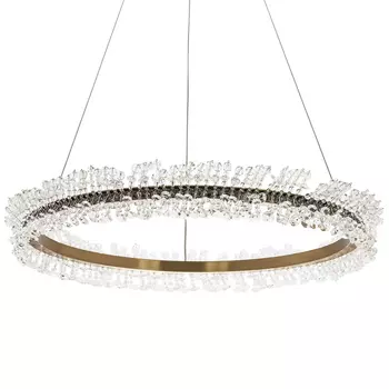 Кольцевая люстра с хрустальным декором Rowan Crystal Ring Horizontal Chandelier