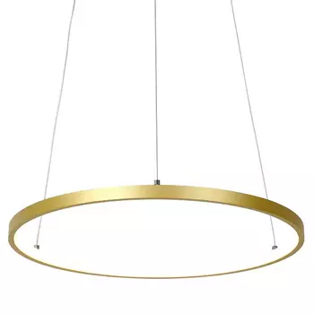 Кольцевая люстра золотого цвета 40 см
