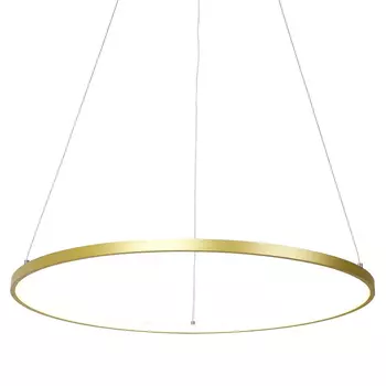 Кольцевая люстра золотого цвета 60 см