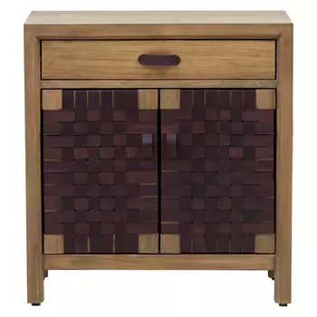 Комод Braided Leather Wood Chest of Drawers M