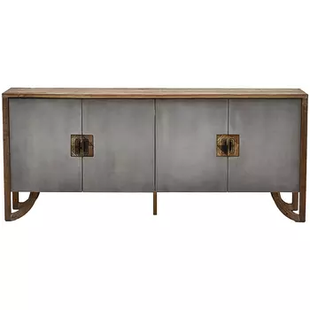 Комод дерево и бетон Keikala chest of drawers с 4-мя дверцами