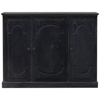 Комод деревянный Ildefonso Black Chest of Drawers