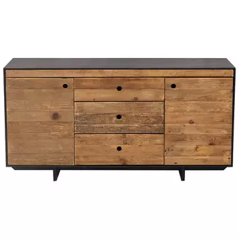 Комод деревянный с 2-мя дверцами и 3-мя ящиками Russell Chest of Drawers