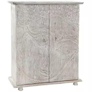 Комод деревянный с декорированным резными дверцами Buddha Chest of Drawers