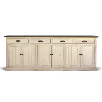 Комод длинный в стиле прованс Brigida Provence HARMONIE Weasted Ivory long Слоновая кость
