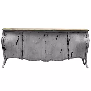 Комод длинный в стиле прованс White Vintage Commode Белый