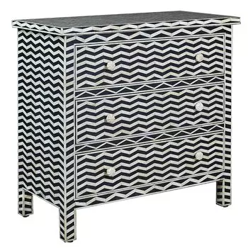 Комод инкрустация костью Inlaid Bone Chevron