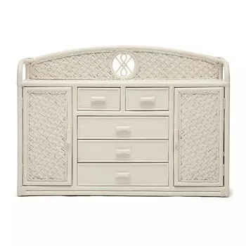 Комод из натурального ротанга Weavella белый