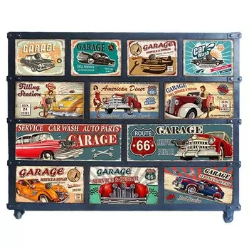 Комод металлический в стиле лофт Loft Retro Car