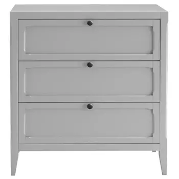 Комод с 3-мя ящиками серый Silva Grey Chest of Drawers