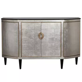 Комод с гранитной столешницей Renold silver Серебристый