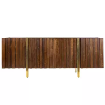 Комод с мраморной столешницей Walnut Veneer
