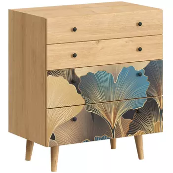 Комод с принтом на ящиках Elise Chest of Drawers