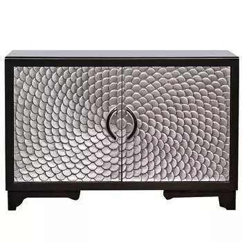 Комод с рельефным орнаментом Рыбья чешуя Fish scales Chest of drawers