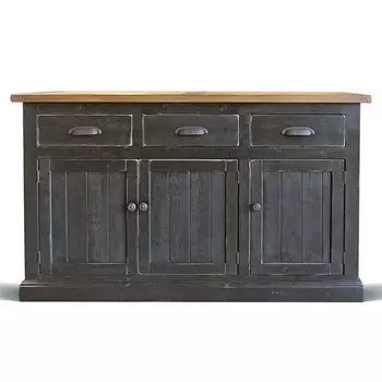 Комод в стиле прованс Brigida Provence HARMONIE Weathered Charcoal Черный