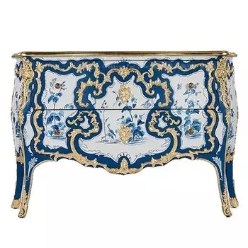 Комод в стиле рококо Rococo Casket Синий