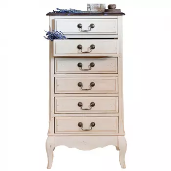 Комод высокий узкий с 6-ю ящиками Interiors Romance