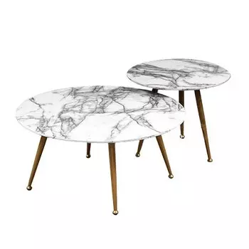 Комплект из двух столов Marble & Brass