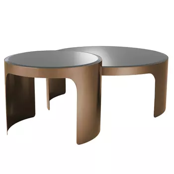 Комплект кофейных столов Eichholtz Coffee Table Piemonte Set of 2 copper