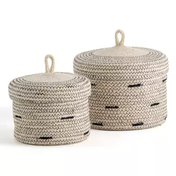 Комплект корзин из джута Wicker Baskets