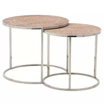 Комплект приставных столиков Malia Round Side Tables