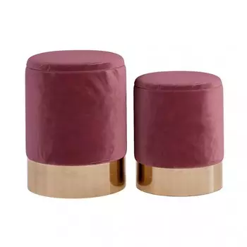 Комплект пуфов Golden Belt Burgundy