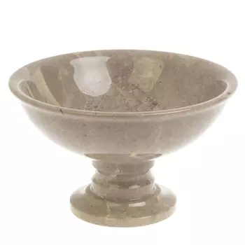 Конфетница из бежевого мрамора Stone Candy Bowl