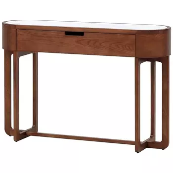 Консоль деревянная с мраморной столешницей Gote Marble Console
