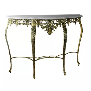 Консоль из бронзы с мраморной столешницей Bronze Console
