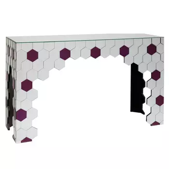 Консоль Mirrored Honeycomb