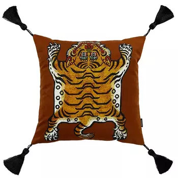 Коричневая Подушка Тибетский Тигр TIBETAN TIGER