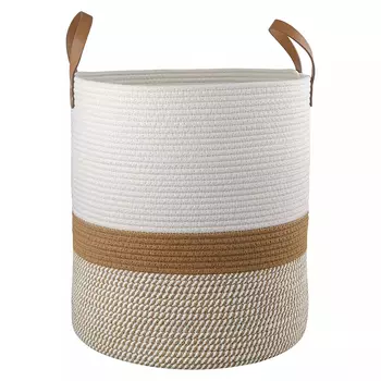 Корзина для хранения с ручками Interlacement Stripes S