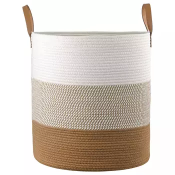 Корзина для хранения с ручками Interlacement Stripes М