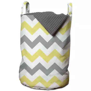 Корзина Mustard and Gray Chevron II Basket