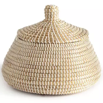 Корзина с крышкой Lindsay Wicker Basket