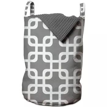Корзина Squares on Gray Basket