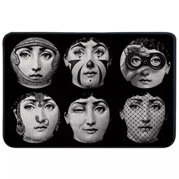 Ковер для прихожей и ванной Fornasetti Faces of Lina Rug