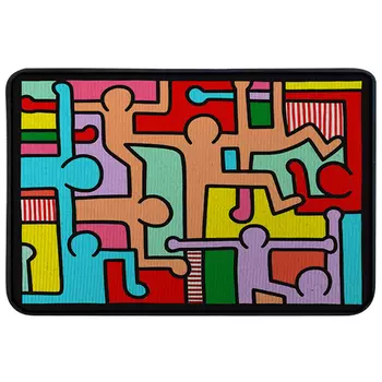 Ковер для прихожей и ванной Keith Haring Rug