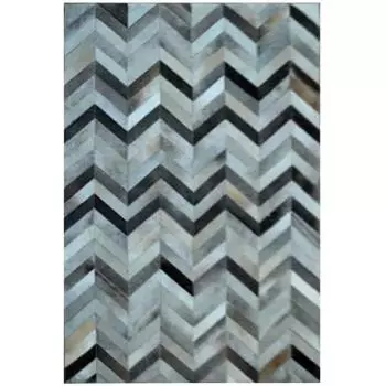 Ковер Geometry Zig из шкуры буйвола