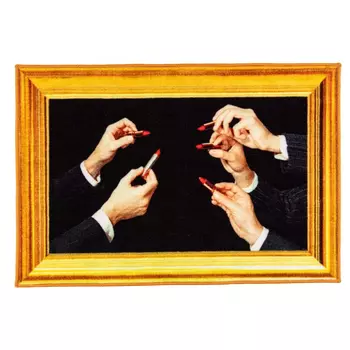 Коврик Seletti Lipstick Black