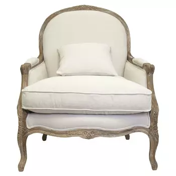 Кресло Ava Classical Armchair beige flax