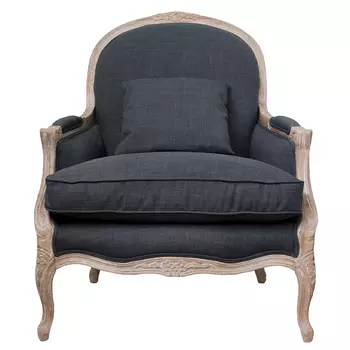 Кресло Ava Classical Armchair graphite flax