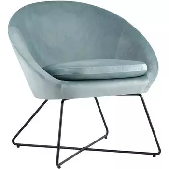 Кресло Avital пыльно-голубой велюр