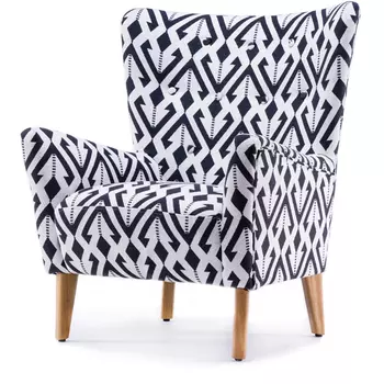 Кресло Black and White Triangle Chair