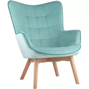 Кресло Cordelia голубой велюр